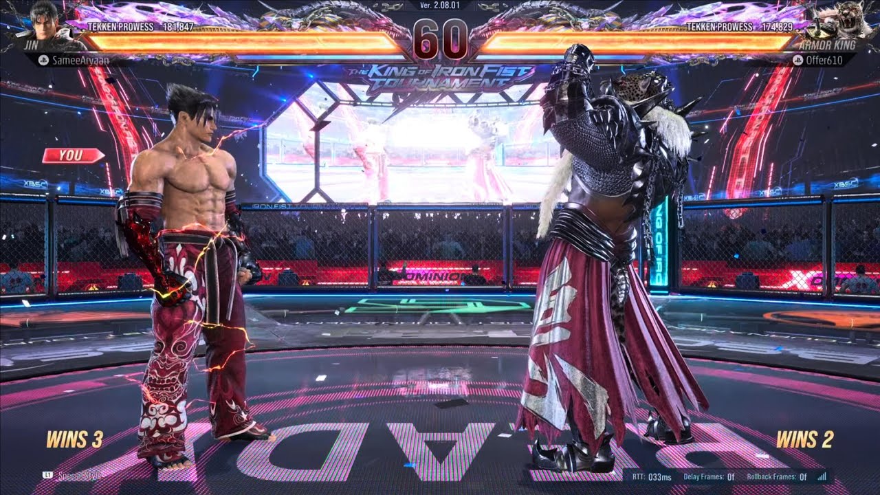 Jin VS Armor King Tekken 8 Online Ranked Match | Season 2
