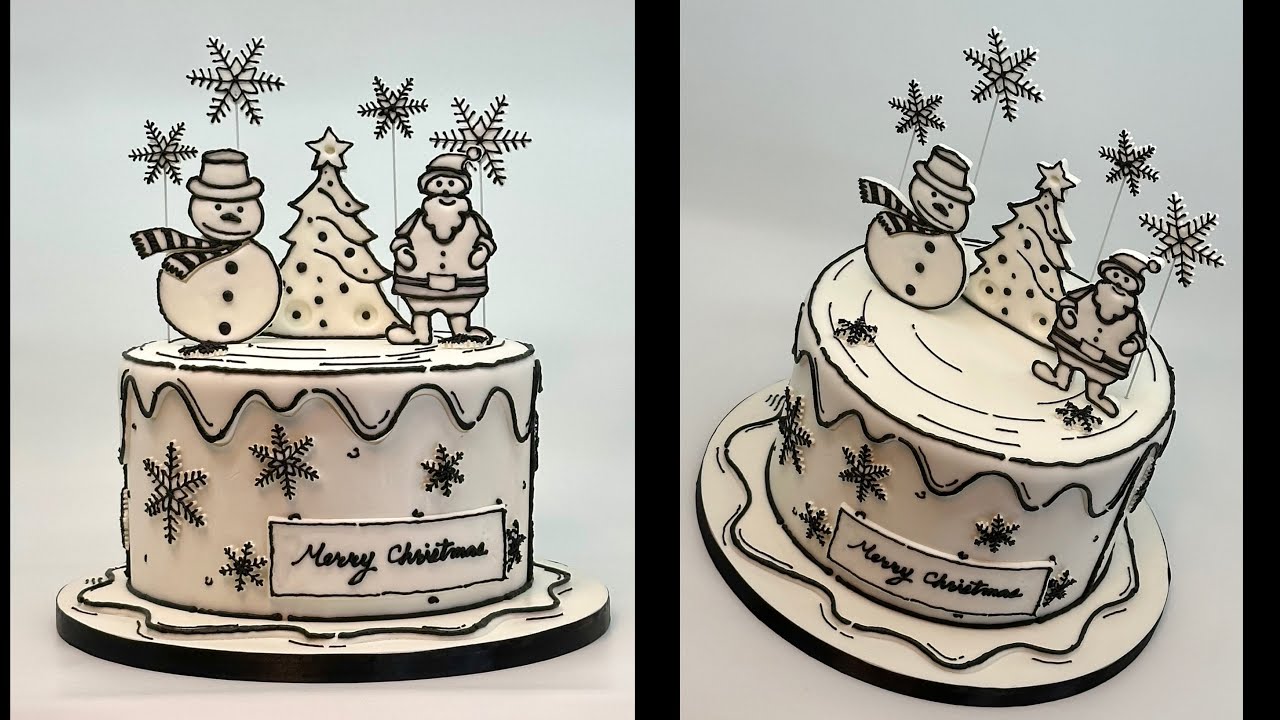 Christmas Comic Cake