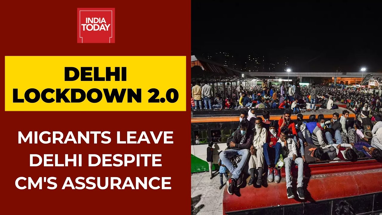 Delhi Lockdown 2.0: Migrant Workers Leave Delhi After CM Kejriwal Announces Complete Lockdown