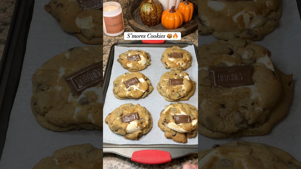 Это печенье S&rsquo;Mores стало вирусным не просто так! #smores #smorecookies #cookies #fallrecipes