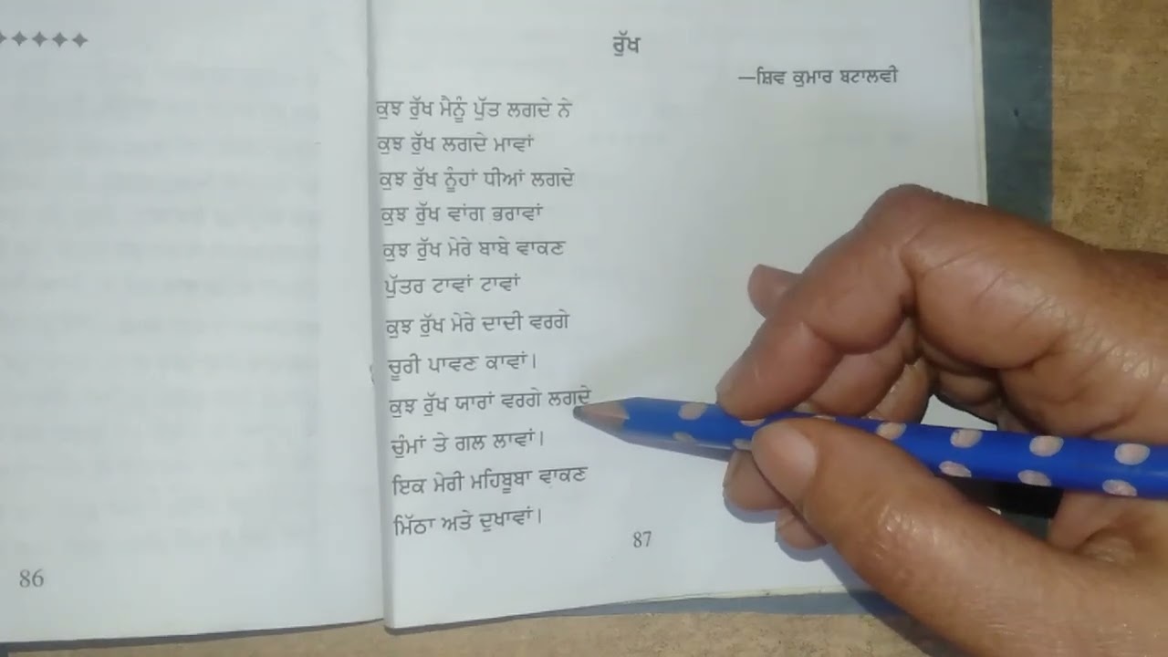 ICSE EXPLANATION OF POEM ਰੁੱਖ