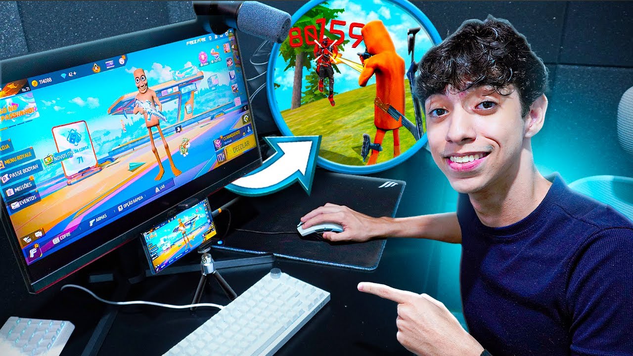 MONTEI UM SETUP MOBILADOR PRA JOGAR FREE FIRE