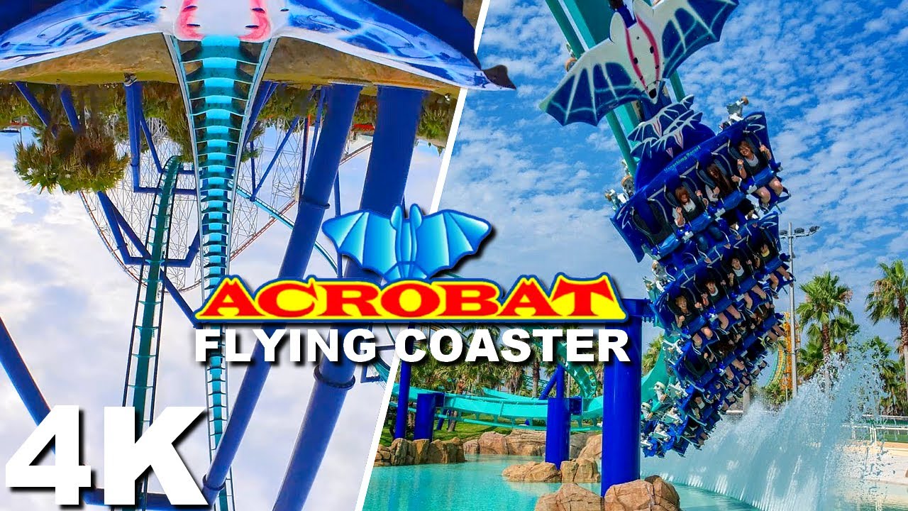 Acrobat Flying Coaster [On-Ride 4K POV] - Nagashima Spa Land