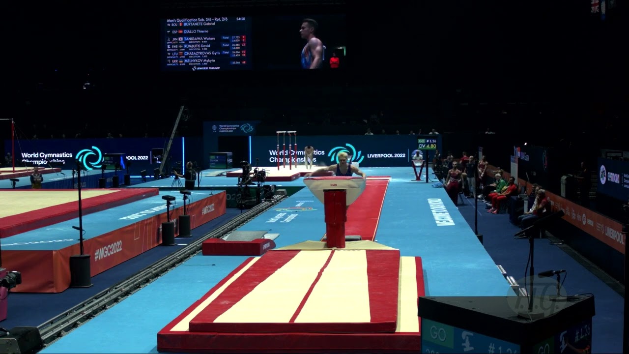 RUMBUTIS David (SWE) - 2022 Artistic Worlds, Liverpool (GBR) - Qualifications Vault 2
