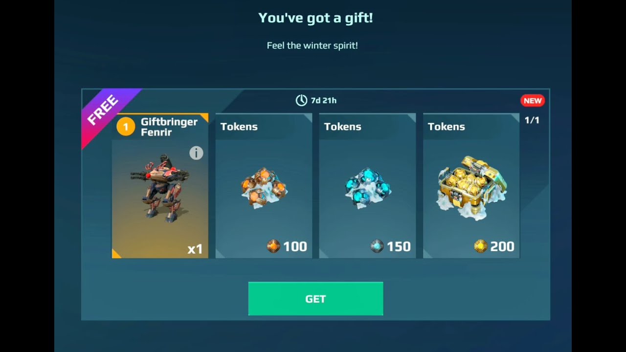 FREE Giftbringer Fenrir special edition Christmas Robot!