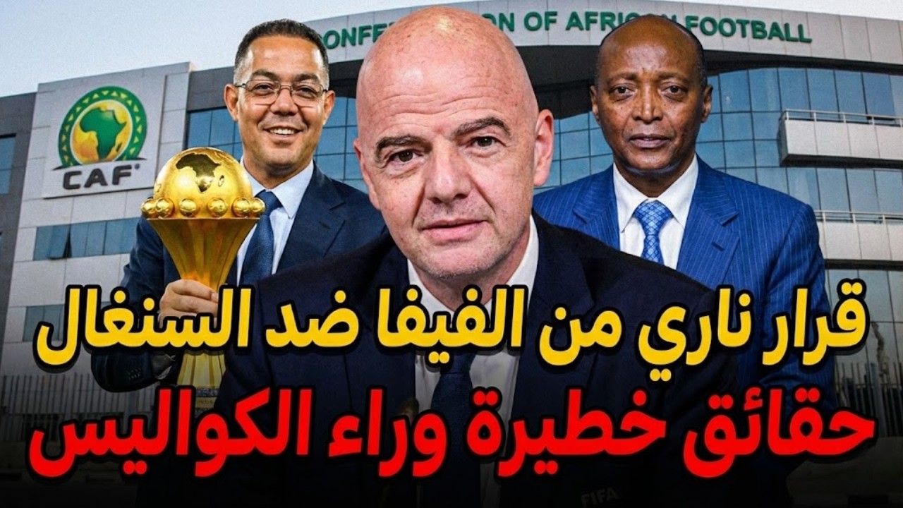 قرار ناري من الفيفا ضد السنغال؟ 😱 إنفانتينو يتابع أخطر فضيحة في تاريخ كأس أفريقيا 🚨