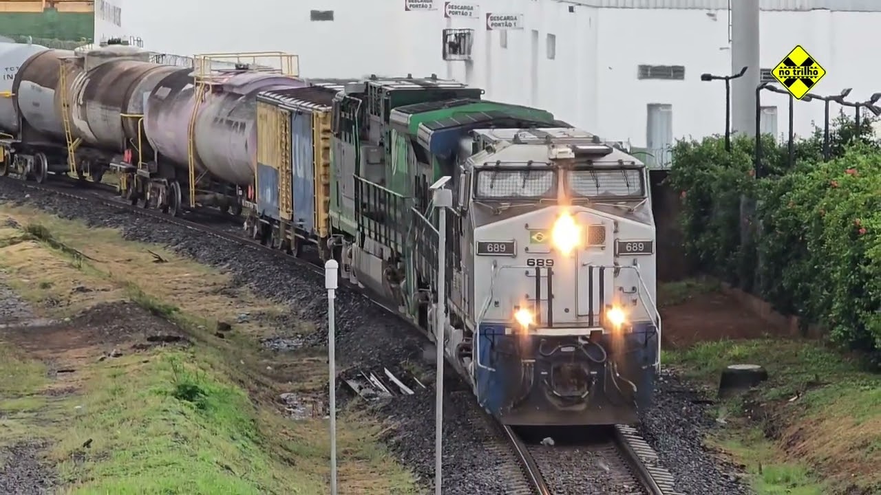 Trens em São José do Rio Preto (SP) - Tanqueiros com Mais de 100 Vagões 