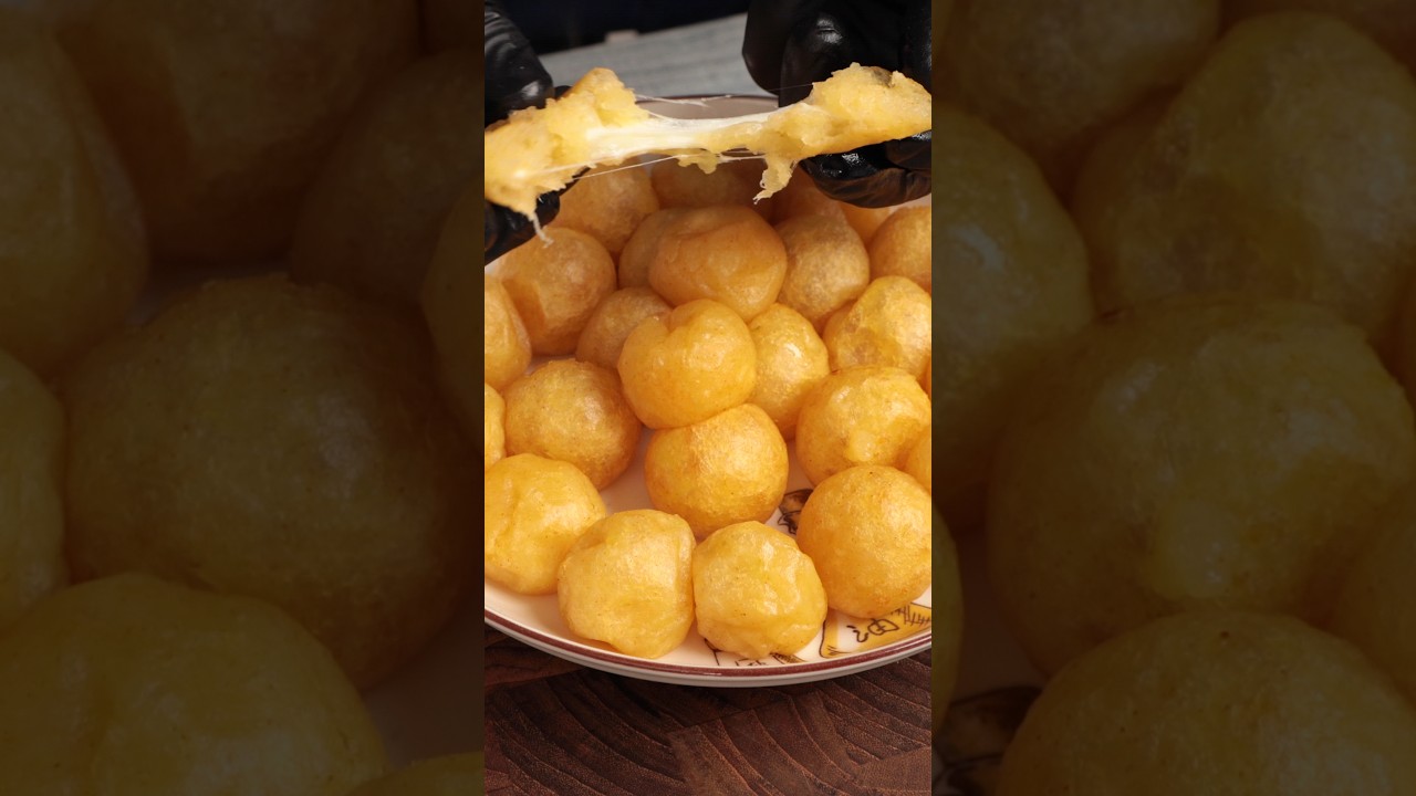 Potato Cheese Balls #asmr #potato #shorts