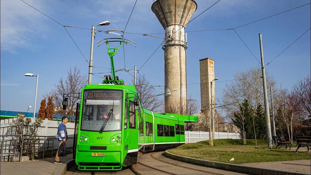 Ultimul și cel mai nou tramvai al seriei Bucur LF: BLF CA #417
