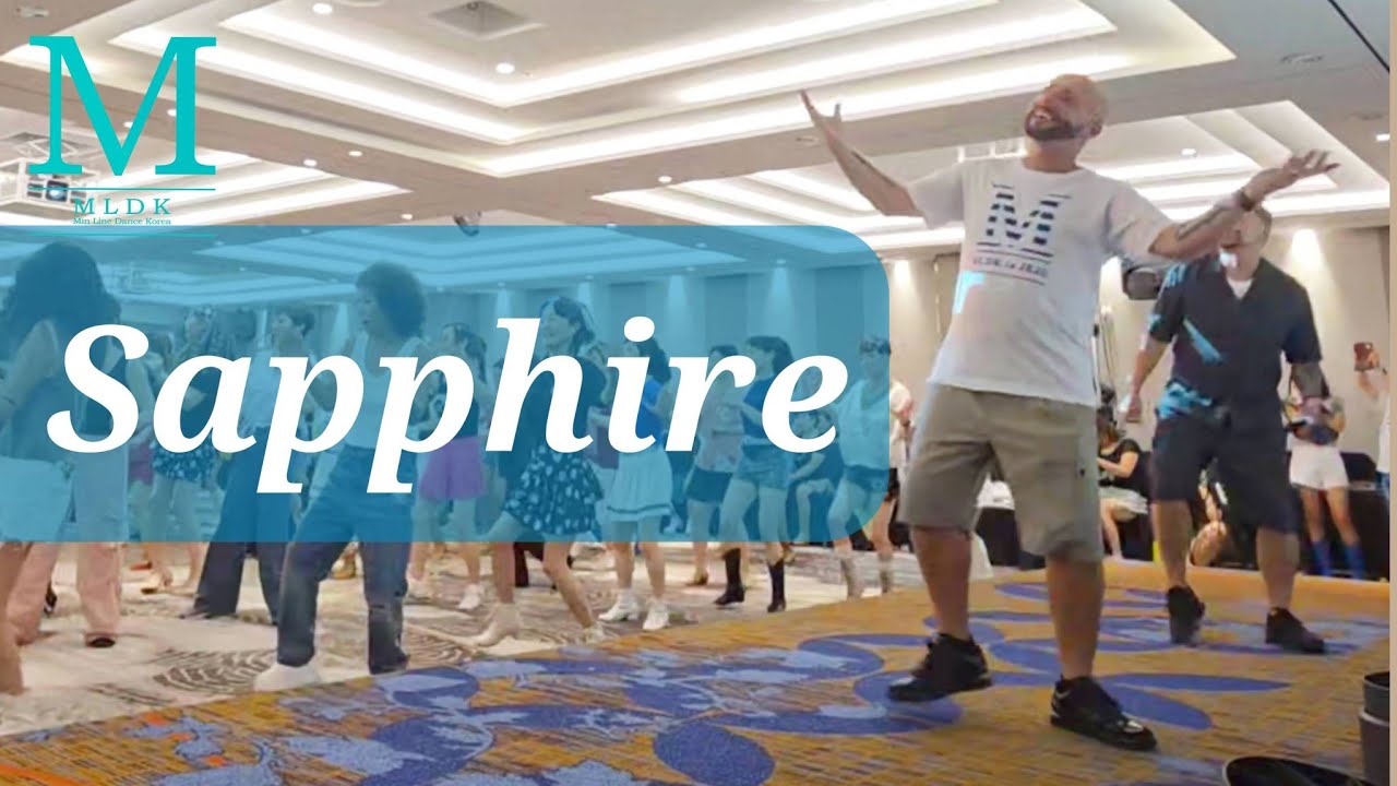 Sapphire LINEDANCE/초중급라인댄스/Choreo:Mark &Chris/민라인댄스코리아 제주국제워크숍/에드쉬런_사파이어/민정희 010-5469-9632