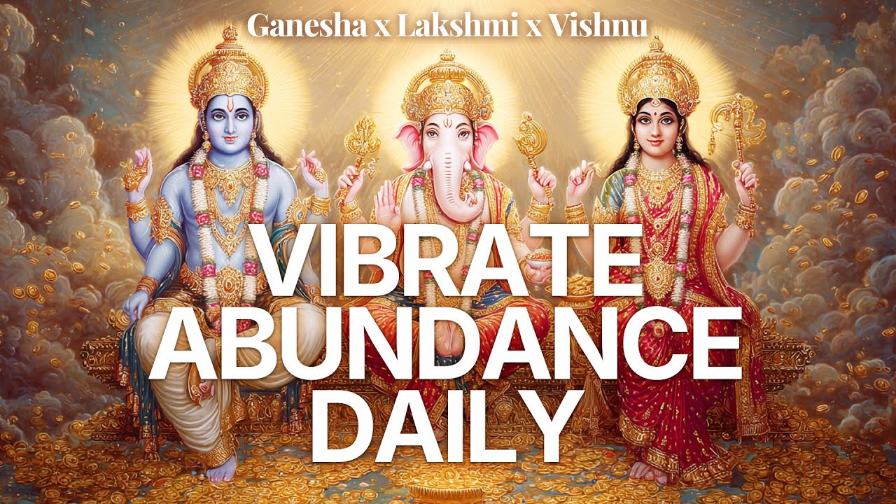 Daily Wealth Mantra Practice to Align Money & Mind | Ganesha x Lakshmi x Vishnu