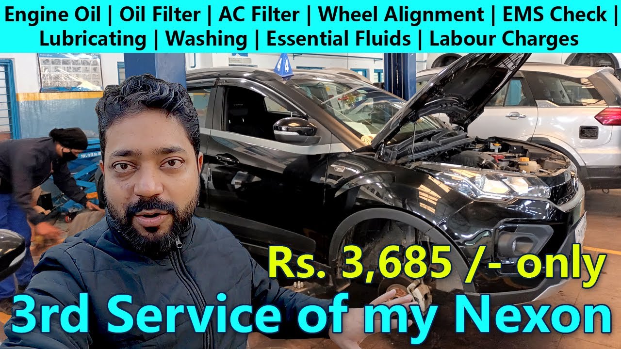 What have I covered under 3rd service of my Tata Nexon | Car Service Procedure & Total Cost