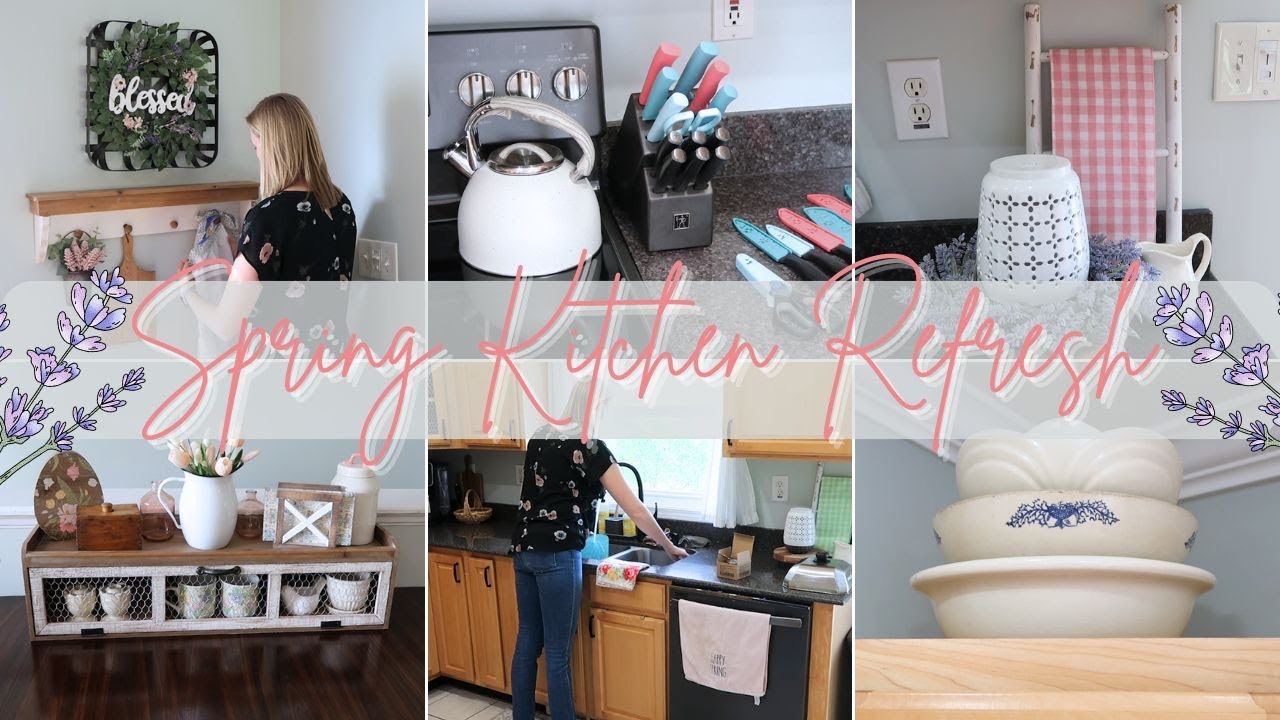 SPRING KITCHEN REFRESH 2024 | CLEAN & DECORATE WITH ME FOR SPRING