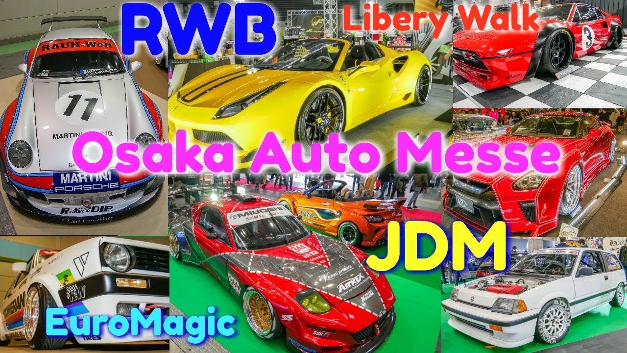 Awesome car show at Osaka Auto Messe with RWB / Liberty Walk / Euromagic / JDM and more