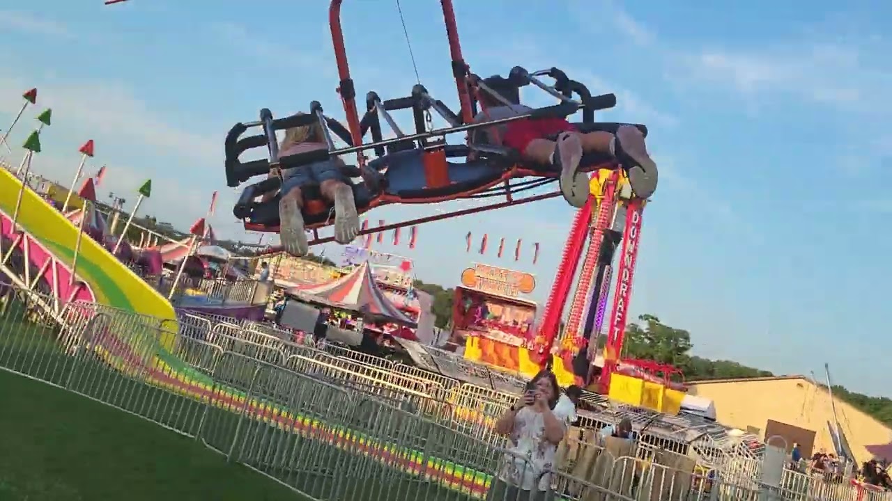 Me on the Cliffhanger ride on the last day of Laporte county fair pt 2 final part