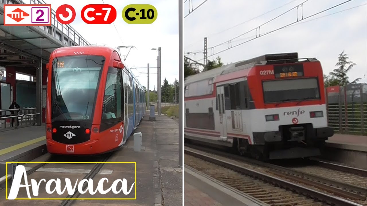 Circulaciones por Aravaca C-7, C-10, ML2 (Serie 446, 450, Civia 465, Citadis 302)