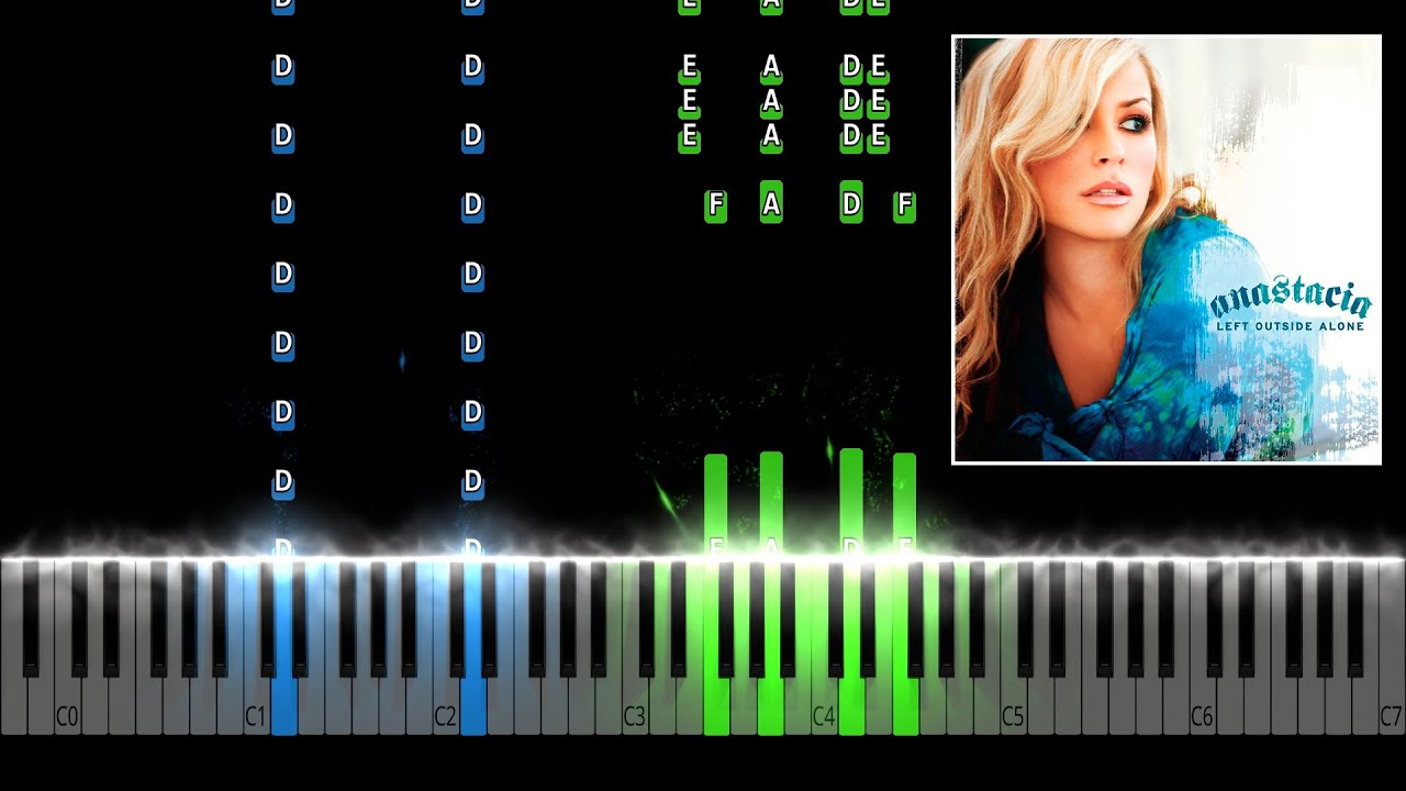 Anastacia - Left Outside Alone Piano Tutorial