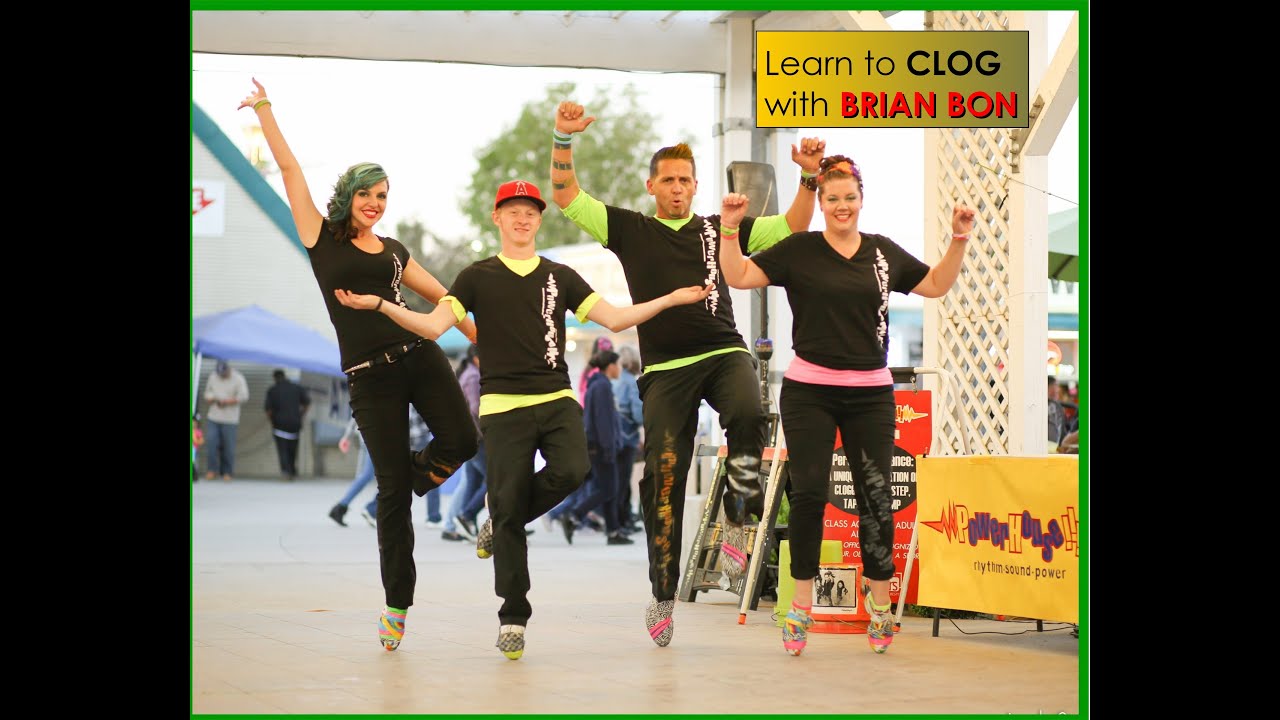 CLOGGING LESSONS: Learn to clog with BRIAN BON: intermediate steps —buck dancing / pitter patter
