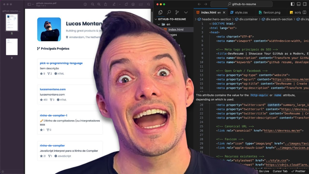 Como Criar seu Currículo de Programador em 9 segundos?