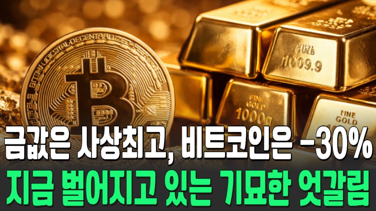 금값은 사상 최고치인데 비트코인은 왜? 재무부의 교묘한 물길 설계