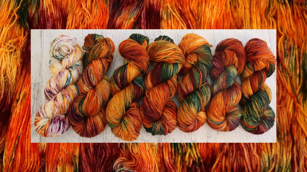 Dyepot Weekly #245 - Falling Leaves; Going Deeper into a Autumn Yarn Colorway