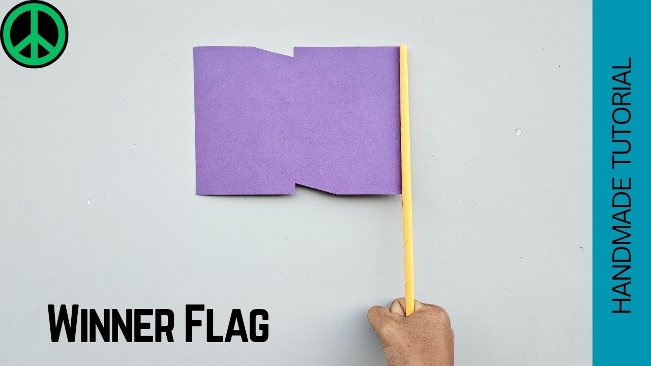 Winner flag, paper flag, paper flag craft, Flag Paper
