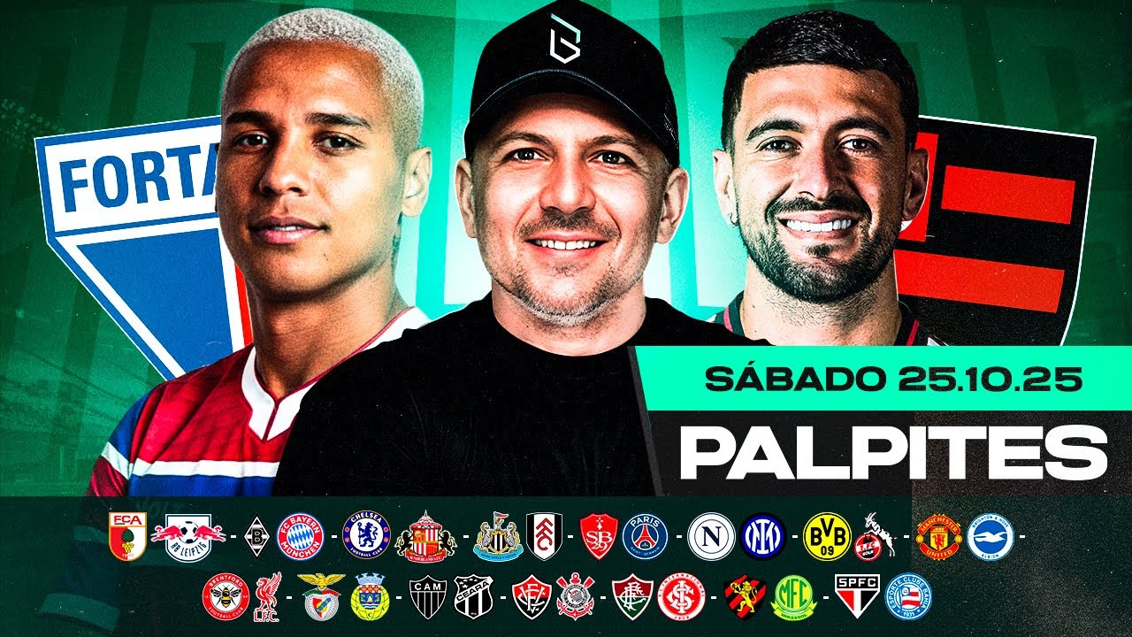 PALPITES DE FUTEBOL PARA 25 10 2025 (S&Aacute;BADO) | Boleiros Tips