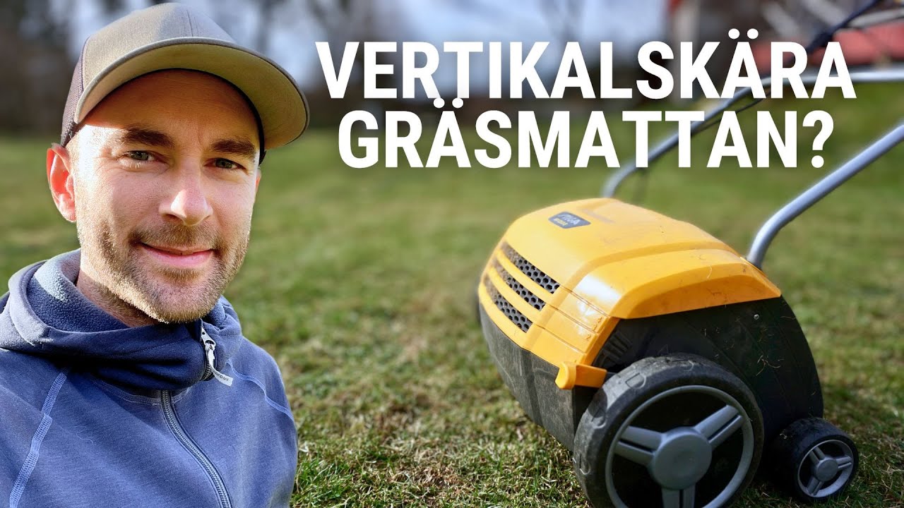Att vertikalskära gräsmattan (och mina tankar kring det)