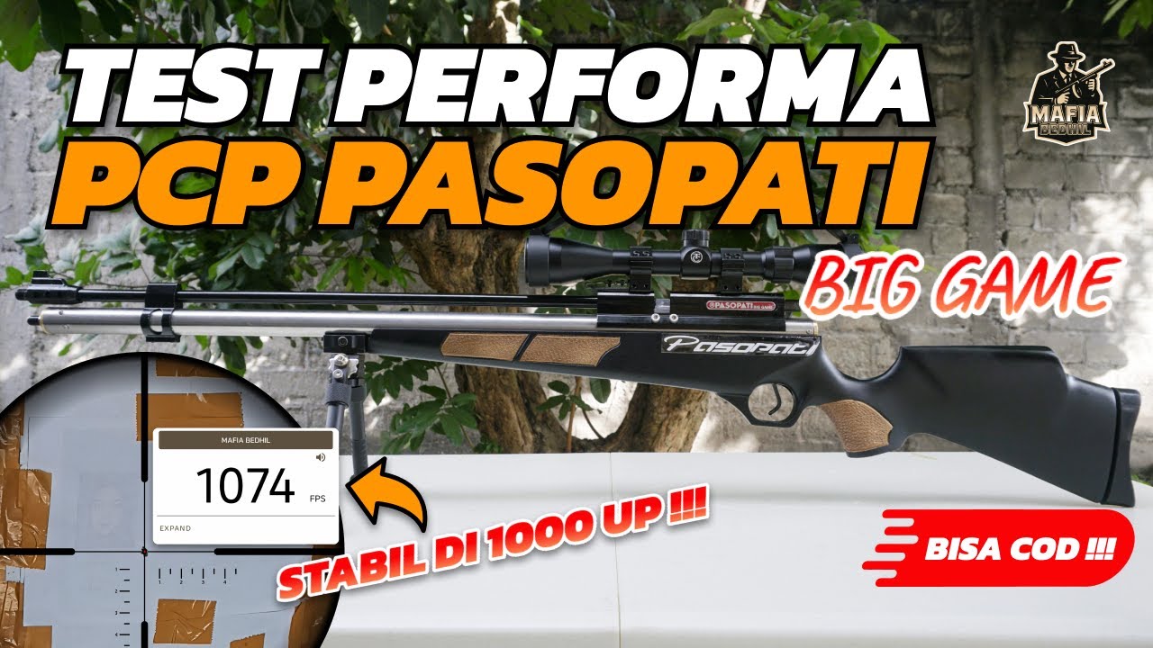 TES FPS & AKURASI PCP PASOPATI BIG GAME STENLISS MAGAZIN OD 27! SENAPAN ANGIN 4000 PSI PEMBASMI BABI
