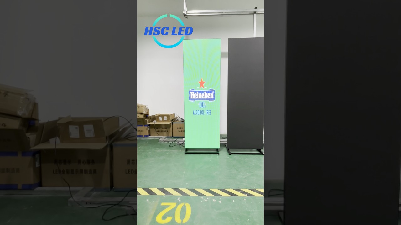 P2.5 LED Poster Sign #hscleddisplay #hscled #leddisplaymanufacturer #ledscreenfactory #ledvideowall