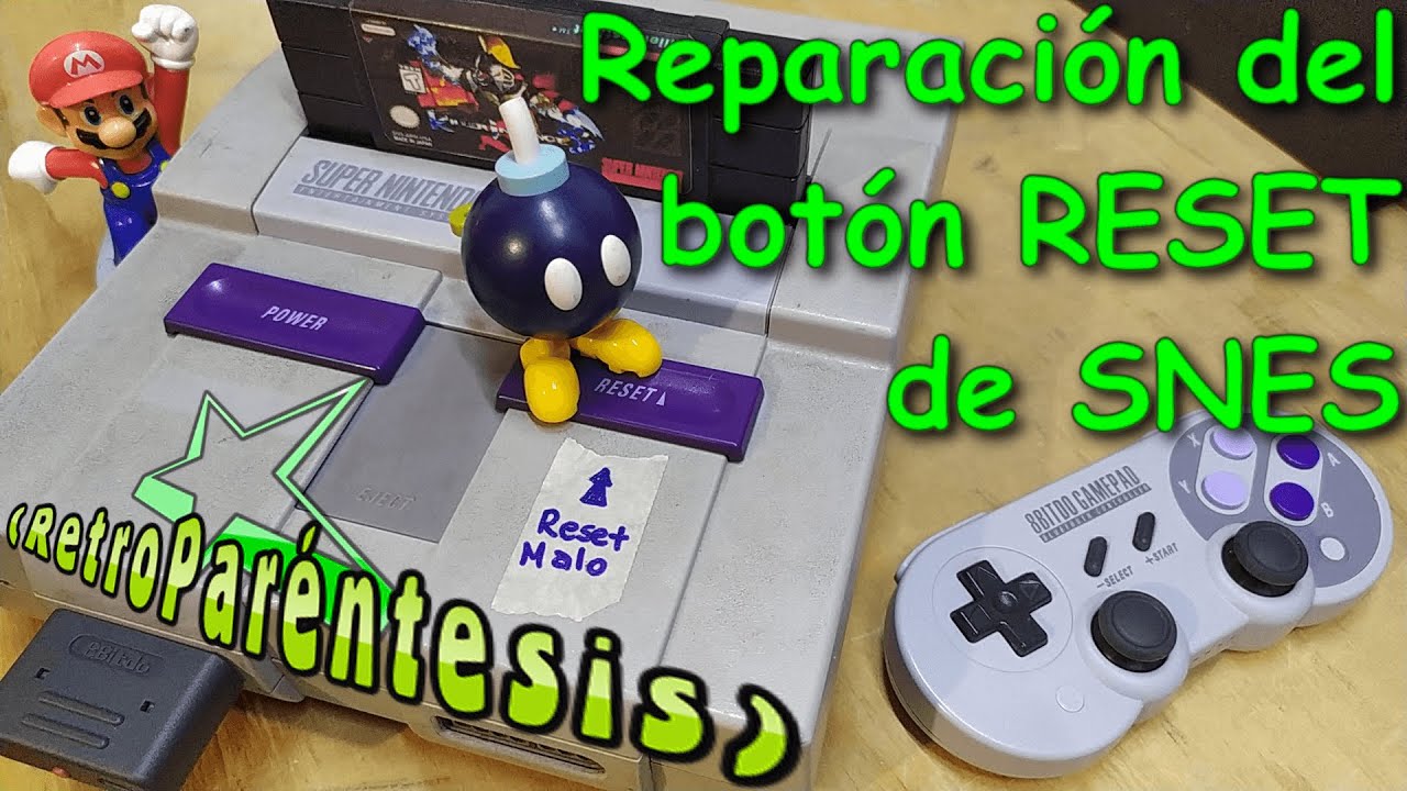 (Reparación) botón RESET de SNES 🛠😎👍