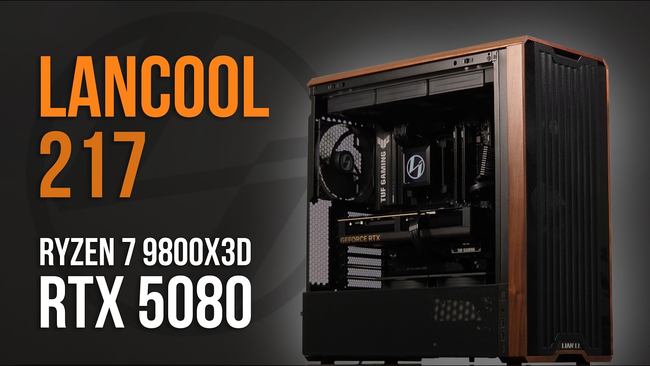 Lian Li Lancool 217 Wood ATX Blackout Gaming Build | AMD Ryzen 7 9800X3D | RTX 5080 Asus ProArt