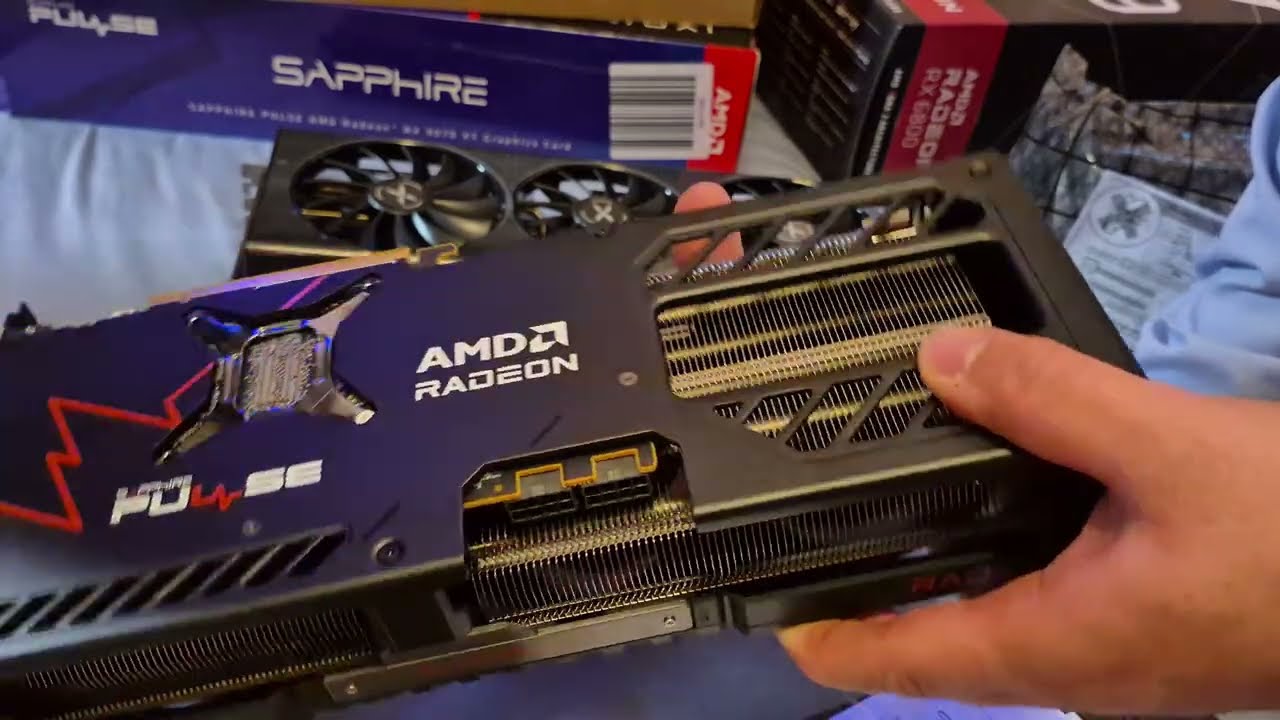 Sapphire Radeon RX 9070 XT Pulse 16 GB GDDR6 VRAM (RDNA4) Unboxing