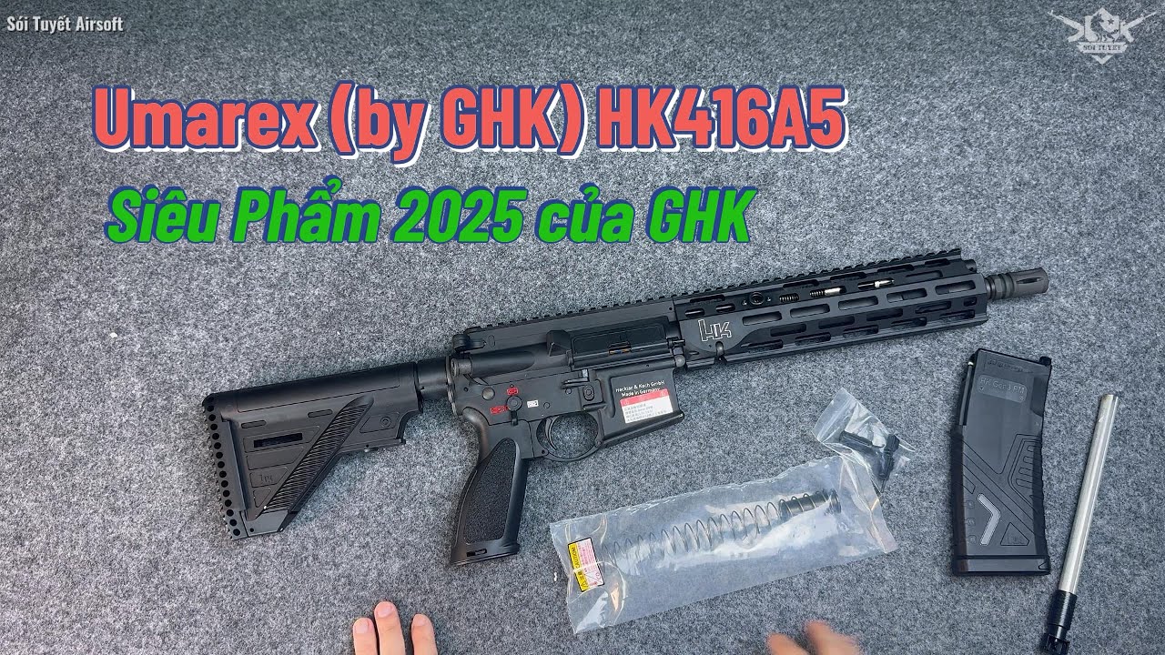 Si&ecirc;u Phẩm 2025 của GHK, UMAREX (By GHK) HK416A5 | S&oacute;i Tuyết Airsoft