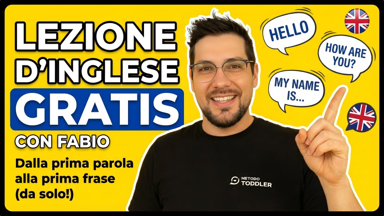 LEZIONE D'INGLESE GRATIS CON FABIO - Dalla prima parola alla prima frase (da solo!)