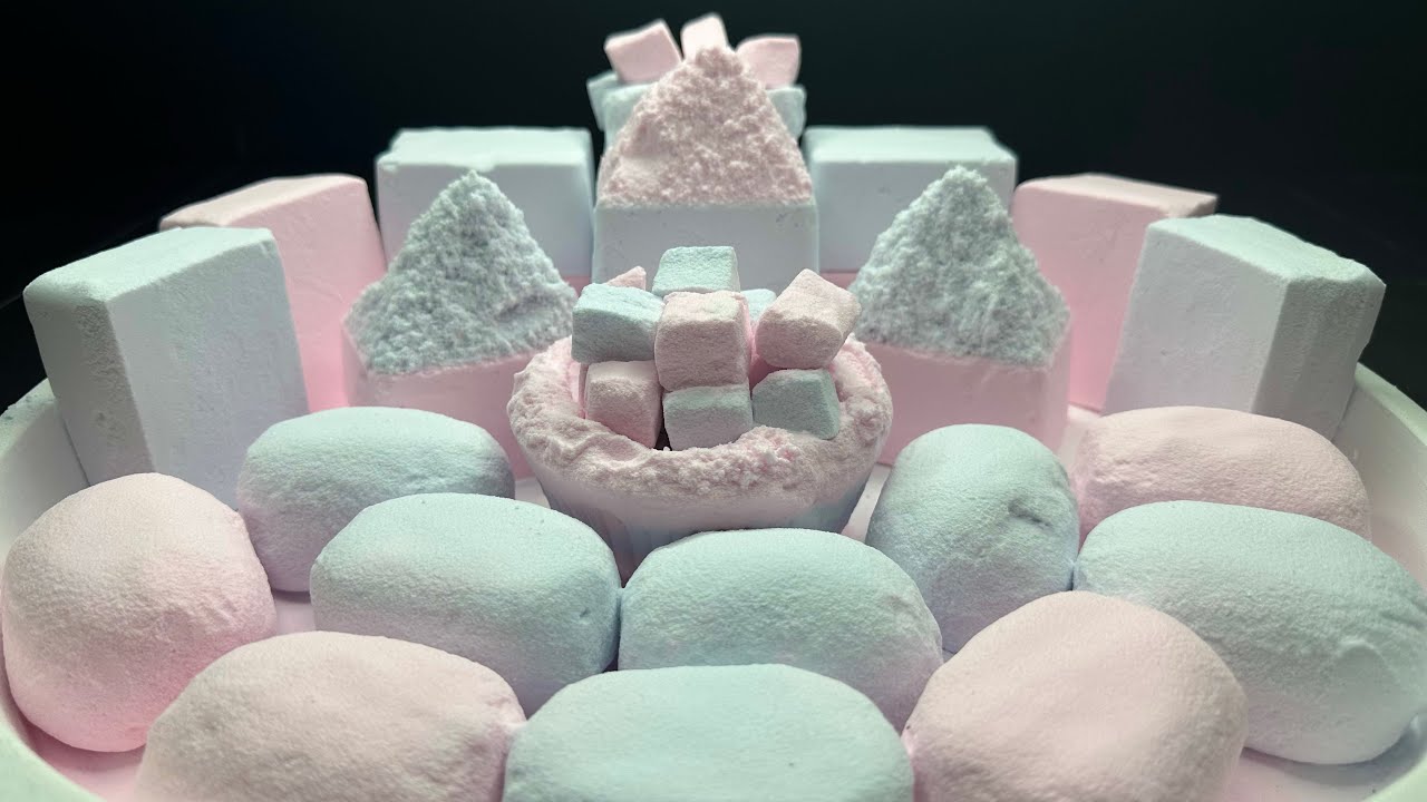 Asmr baking soda / 3 videos in 1 + edited version / satisfying / sleep aid