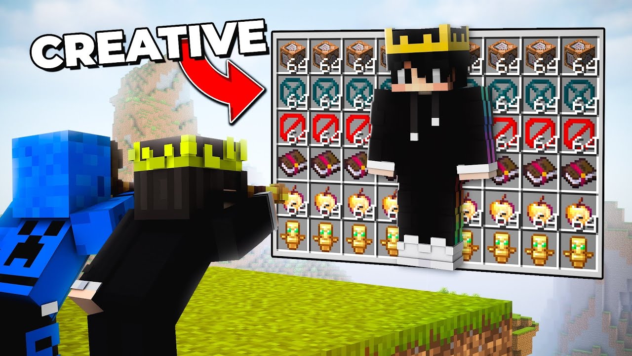How I Secretly Used CREATIVE Mode for 1 WEEK In This Minecraft SMP...