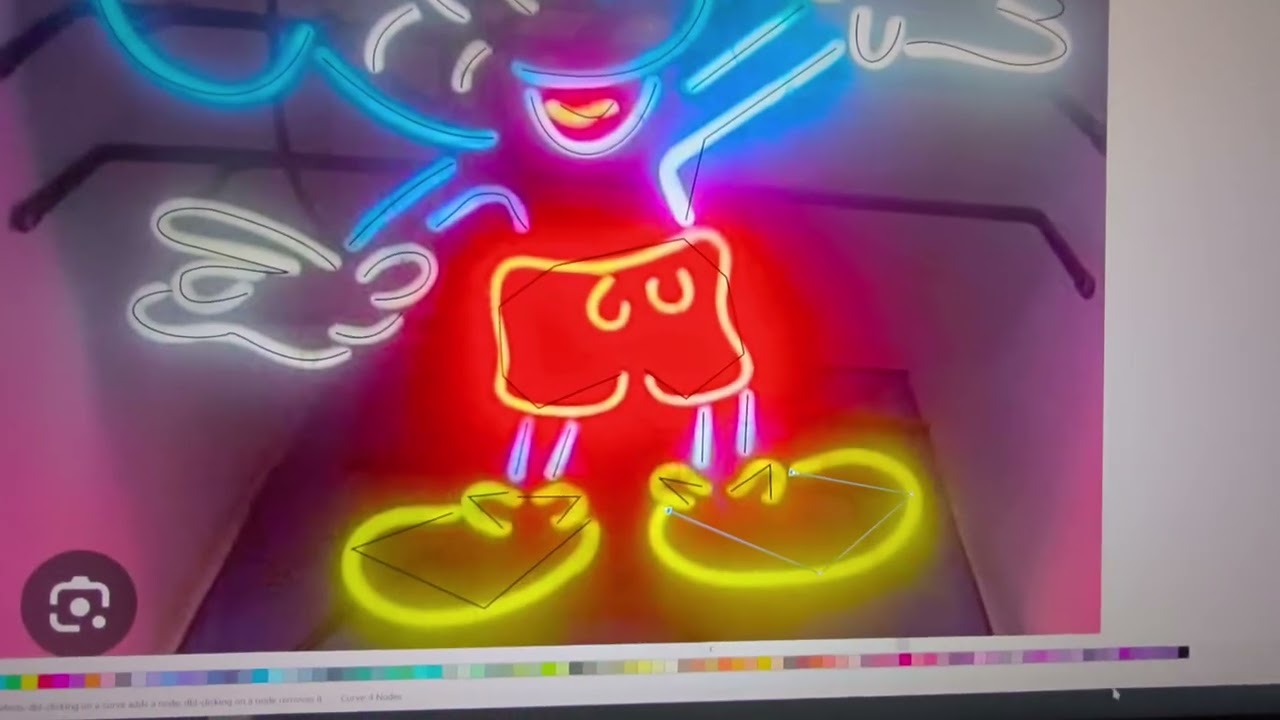 How to Copy Design for Neon Signs Making from a Picture in CorelDraw. Design Tracing in Single Line.