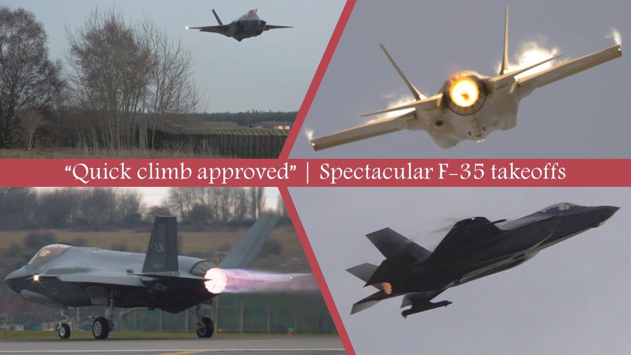 &ldquo;Quick Climb Approved&rdquo; | Spectacular F-35 takeoffs