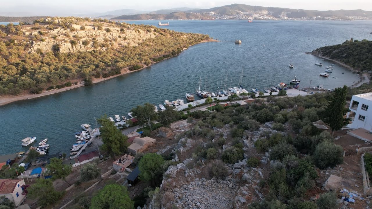 İasos kıyıkışlacık köyü antik kent ve liman görüntüleri