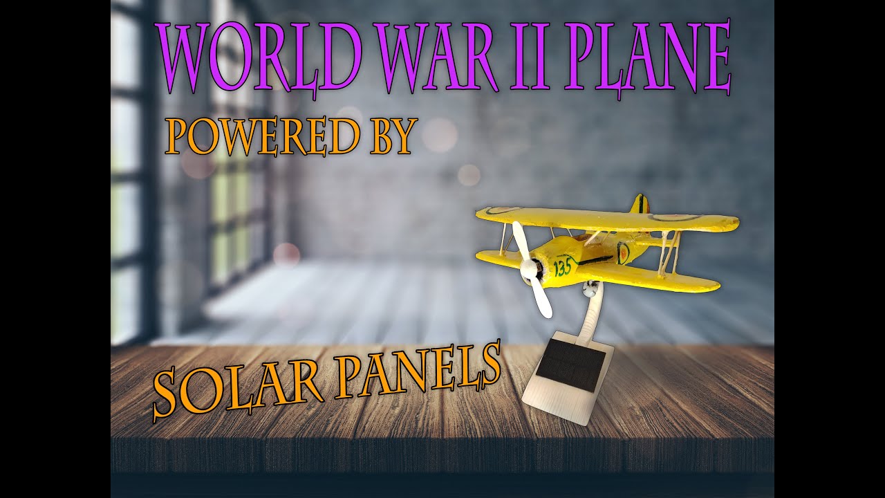 I Built a WWII Plane That Runs on Solar Energy! 😱☀️#diy #handmade #art #sky #airplane #war2
