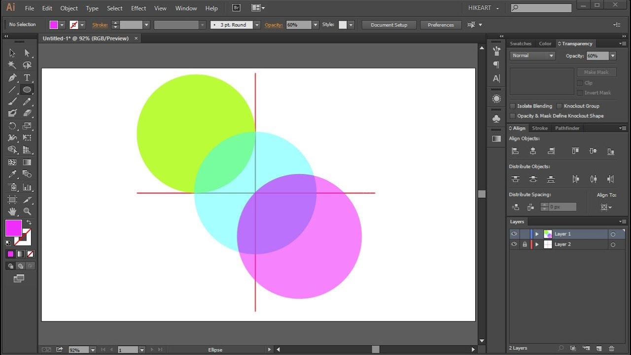 How to Draw Circles from an Intersection Point in Adobe Illustrator - Quick Tips