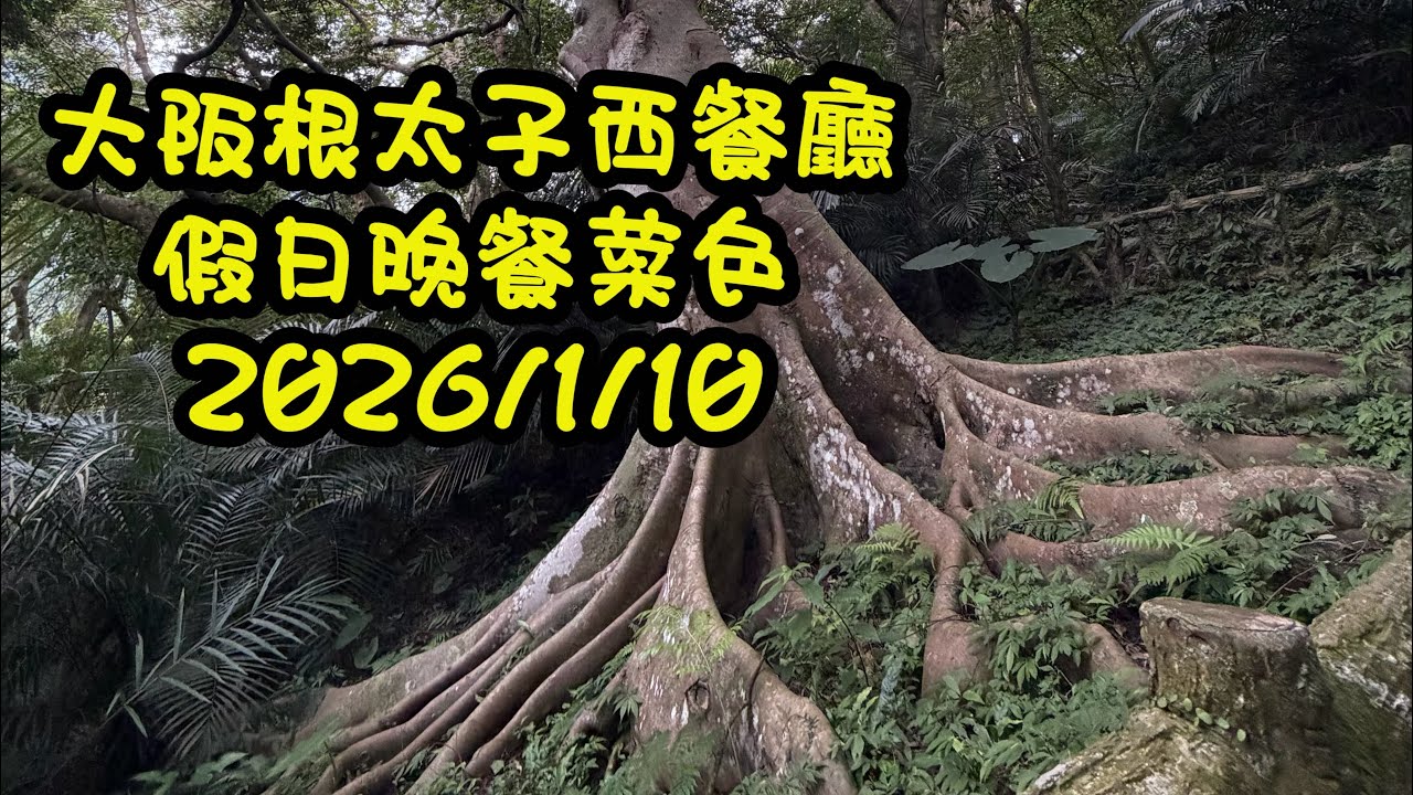 大阪根太子西餐廳假日晚餐菜色2026/1/10