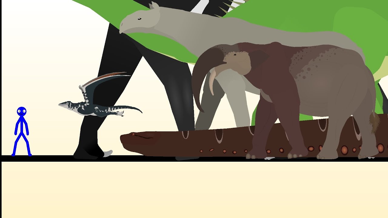 Basic dinosaurs second half | Animated size comparison