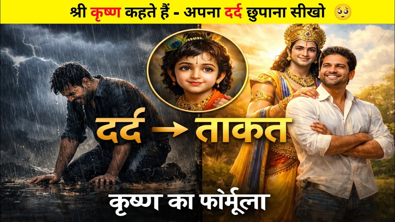 श्री कृष्ण कहते हैं - अपना दर्द छुपाना सीखो | जीवन बदल देगा यह उपदेश | Krishna Vani #krishna #gyan