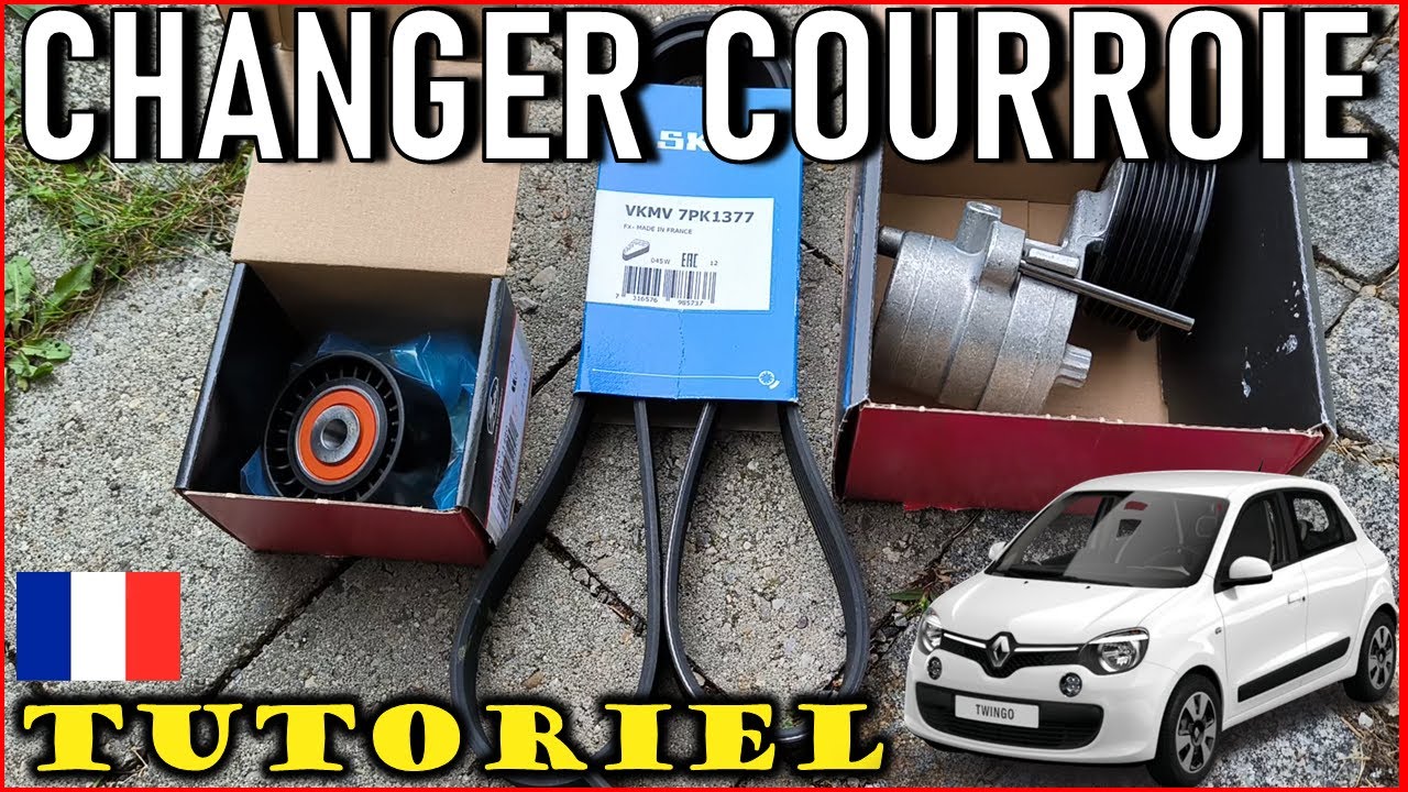 🇲🇫 Changement courroie d'accessoires Poly V - Tenseur et galet - Renault Twingo 3 - SCe 70 - Tuto