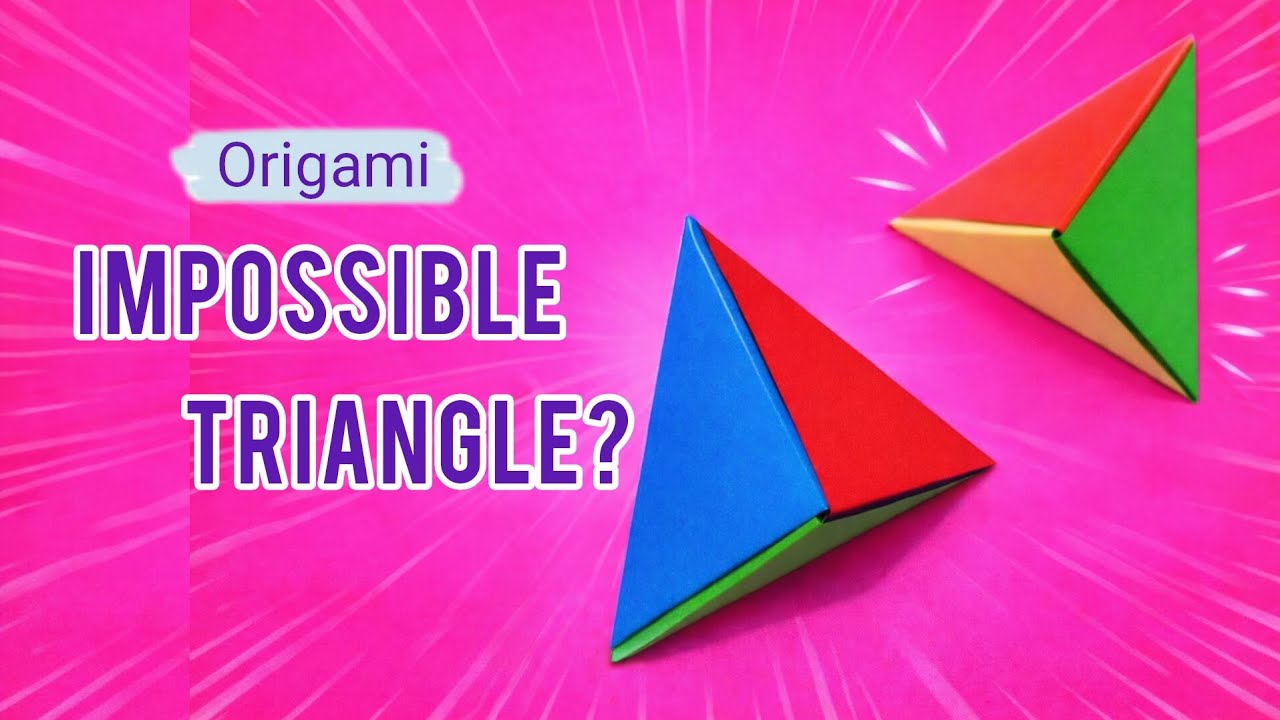 Origami Impossible Triangle | How to Make a 3D Triangle from Every Side