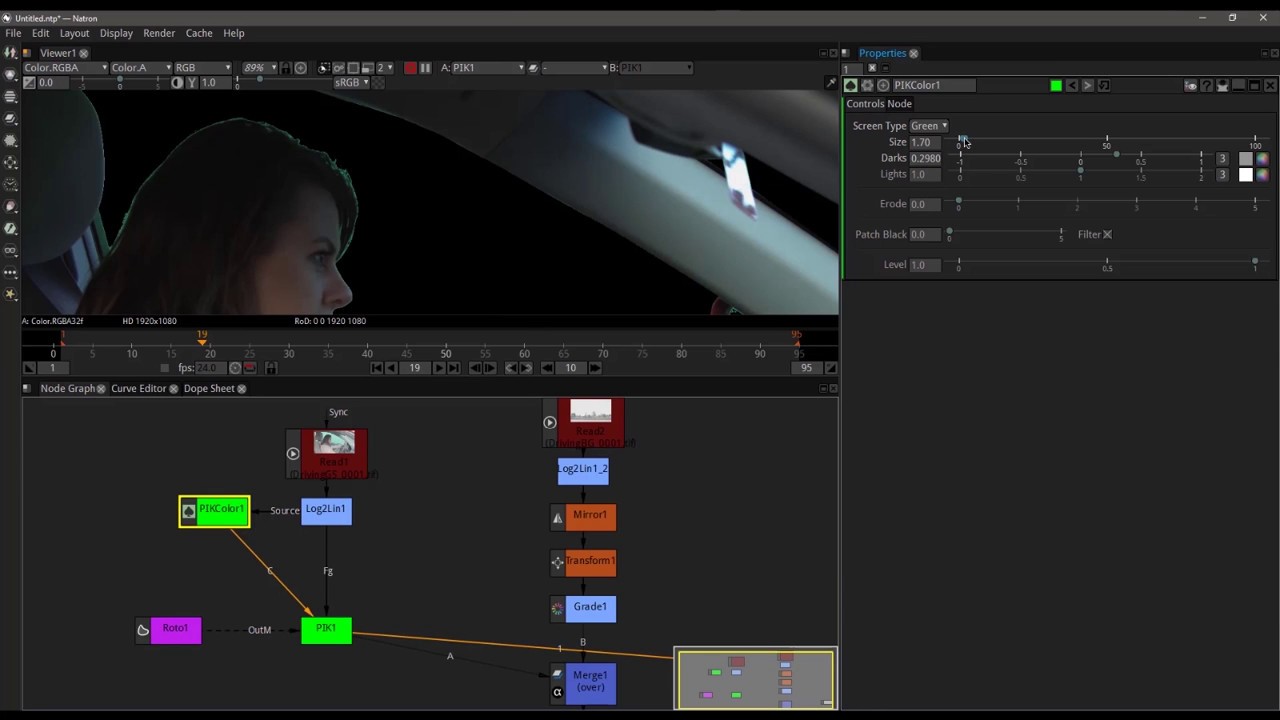Greenscreens in Natron