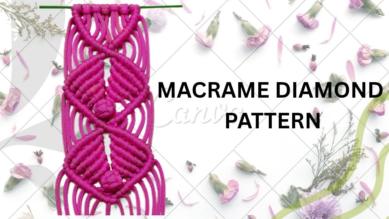 Macramediamondpattern #diy #macrametutorials #handmade #homedecor #homemade#artandcraft #macrameknot