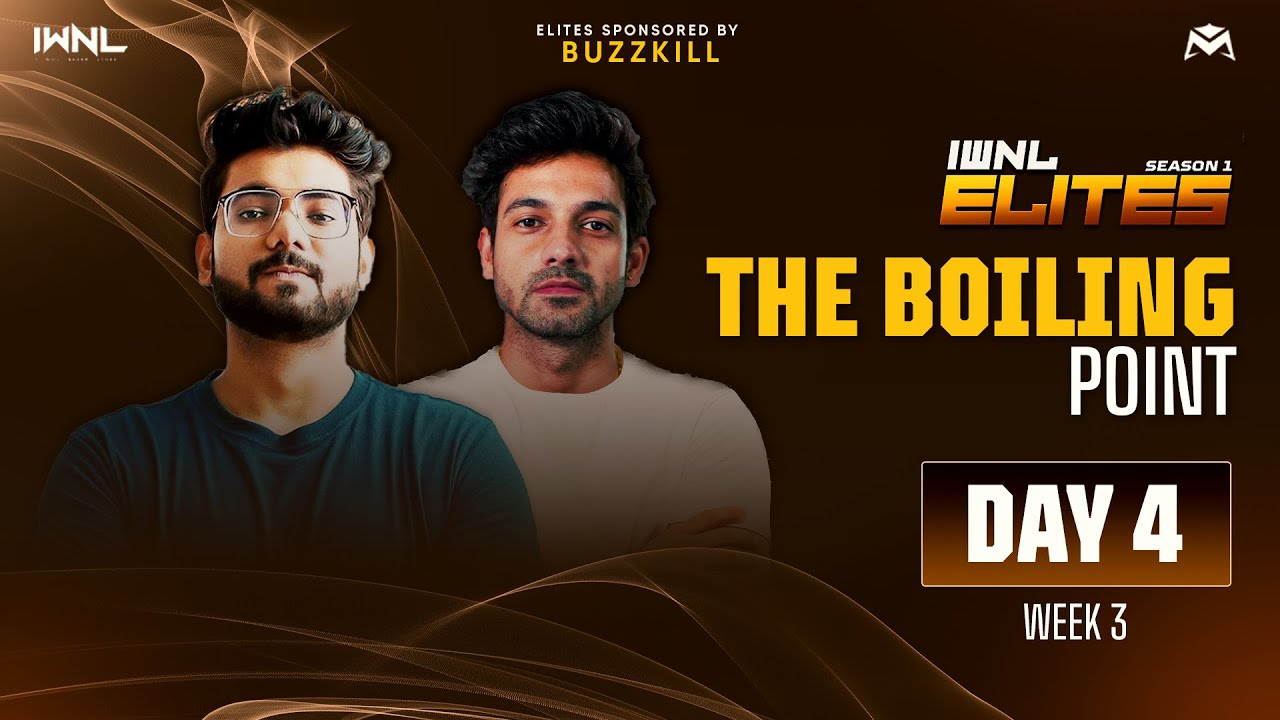 IWNL ELITES WEEK 3 - DAY 4 | CREATORS & UNDERDOGS | BGMI | THE BOILING POINT #iwnlelites